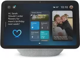 Amazon Echo Show 8, Amazon Alexa, Stačiakampis, Balta, Ledyno baltumo, Anglų, Ispanų, 22,1 cm (8,7")