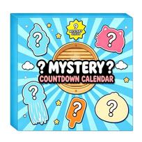 Mystery Countdown Calendar Storage Box Dual Purpose Decorative Gift Packaging Box with Nine Mystery Styles for Organization and Display One Size