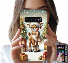 Etui Do Samsung Galaxy S10 Plus - Renifer, Wzory Bożonarodzeniowe + Folia