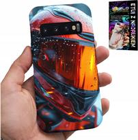 Etui Do Samsung Galaxy S10 Plus - Motor, Fan Motocykl Kask Motocyklista