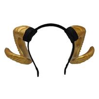 Realistic Halloween Devil Headband Gothic Goat Horn Hair Hoop Black Demon Horn Headwear  Children auksas