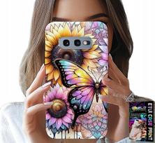 Etui Do Samsung Galaxy S10E - Słonecznik Z Motylkiem, Obudowa + Folia