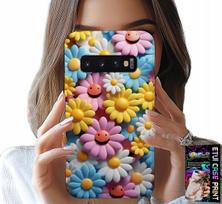 Etui Do Samsung Galaxy S10 - Kolorowe Kwiatki, Stokrotki Futerał Case