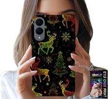 Etui Do Samsung Galaxy S25 Edge - Renifer, Płatek Śniegu, Choinka + Szkło