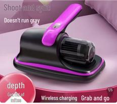 German Wireless UV Bed Vacuum: Anti-Allergy Dust Mite Remover & Sterilization Cleaner Single Machine violetinė