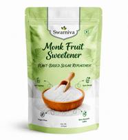 Swarniva Monk Fruit Saldiklis 250g | Nulis Cukraus ir Nulis Kalorijų Natūralus Saldiklis | Keto Draugiškas Cukraus Pakaitalas | Augalinės Kilmės, Nulis Glykeminis Indeksas