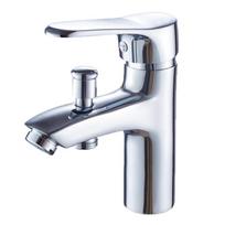 Praustuvo dvigubo naudojimo šalto/karšto vandens vienos skylės maišytuvas su dviejų greičių dušo galvute Without Inlet Pipe