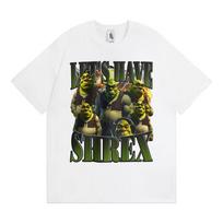 New Funny Let's Have Shrex Shrek Graphic Meme T Shirt Men Women Fashion Vintage Short Sleeve T-shirts Cotton Oversized T-shirt S įvairiaspalvis