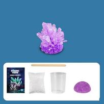 Crystal Growing Kit, Grow 6 Crystals with Light Up Display Stand, Science Kit for Kids Ages 8-14, Educational STEM Toy Gifts violetinė