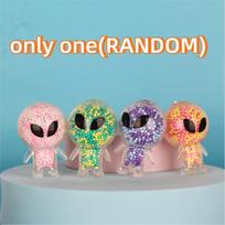 1pcs Mini Squishy Alien Toys Bunny Squeeze Toy Stress Relief Toy for Party Favors Funny Outer Space Creature Balls Fidget Toy