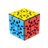 Cute Gear Magic Cube 3x3x3 Speed Pyramid Cylinder Sphere Professional Puzzle Educational Stress Relief Toys for Kids Adults