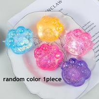 Squishy Sequin Maltose Cat Paw Slow Rebound Squeeze Toys Stress Relief Fidget Toys for Adults Decompression Sensory Toys