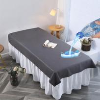 Spa Beauty Salon Massage Table Bed Sheets Water-proof Oil-proof TPU Massage Table Cover With Face Hole Reusable Bedspreads (as the picture,70x190cm With hole)