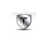 3D Metal Car Body Fender Emblem Shield Stickers Decor Valve Cap For Tesla Model 3 P100D Model S Y X P85D P75D Roadster Invader For Tesla