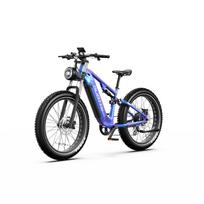 DUOTTS E26 26-inch fat tire off-road electric bicycle, 48V 750W motor, maximum range of up to 120 kilometers, maximum load capacity of 150 kg mėlyna