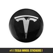 4pcs Car Wheel Stickers 56mm Auto Center Hub Cap Decal For Tesla Model 3 Highland 2023 Model S Model X Model Y
