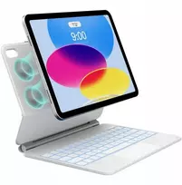 Dėklas Typecase Edge su klaviatūra do iPad 11" (A16) 2025 / iPad 10.9" 2022 balta