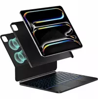 Dėklas Typecase Edge + su klaviatūra do iPad Pro 13" 2024/2025 juoda