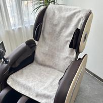 Cotton Linen Massage Chair Cushion Towel Universal Seat Size Simple Solid Color Wear-resistant Anti-slip Cushion Protective Case L