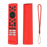 Silicone TV Remote Controller Cover Soft Washable Shell Shockproof Household Protective Case for Hisense ERF3F80H ZDB1210320 raudona