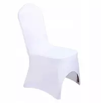 Elastingi balti kėdžių užvalkalai šventėms, 10 vnt.
