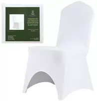 Elastingi balti kėdžių užvalkalai 250 g/m², 10 vnt.