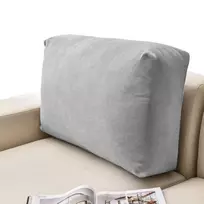 Tamprus sofos atlošo pagalvės užvalkalas šviesiai pilkos spalvos, 40–80 cm