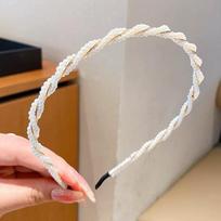 Pearl hairband for women, ultra-fantastic French-style romantic new trendy facial cleansing high-crown hairpin, high-density hai