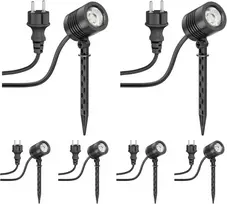 Ledscomde ledscom lauko LED sodo reflektoriai su žemės smaigu, IP65, 4,1 W, 351 lm, šalta balta, 6 vnt., LC-L-157-W-x6