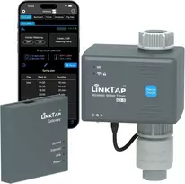 LinkTap išmanusis bevielis laistymo kompiuteris su IP66, programėle, srauto matuokliu ir Zigbee G2S