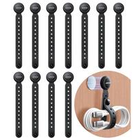 Industry first Magnetic type 12-piece set Cable band organizing cables JOYROOM Silicone multiple uses clip tie Strong magnet Loss prevention Bundling