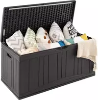 COSTWAY sodo dėžė 300 l, atspari orui, HDPE plastikas, 114 × 55 × 61 cm, ZB34073DE