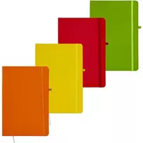 Užrašų knyga MULTICOLOR, Centrum, A5, 80 lapų, 77gsm, linija, kietu viršeliu, su skirtuku ir gumele