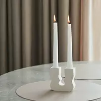 Lukata Minimalaus dizaino žvakidės laikiklis – elegantiška žvakidė bei knygų laikiklis - modernus stalo dekoro akcentas