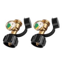 2Pcs Propane Tanks Gauge Level Indicator Solid Brass Leak Detector Gas Level Indicator Universals Gas Pressure Meter 1