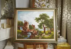 Beldizart Kryželiu siuvinėjimo rinkinys "Vandens malūnas. 1809" 59.7 × 77.2 cm S/MK072