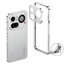 Itin plonas metalinis aušinantis telefono dėklas, skirtas Nothing Phone 4A/4A Pro phone4a pro [Frame + Lens] white