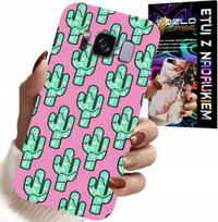Etui Do Samsung Galaxy S8 - Kaktusy, Kaktus Na Różowym Tle + Folia