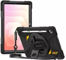 Crong Defender Plus – Rugged dėklas Samsung Galaxy Tab S11 11” juodos spalvos