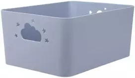 Storage Solutions Star NEBULA daiktadėžė su debesies ir žvaigždės formos rankenomis, aukštis 11 cm.