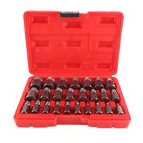 25PCS Damaged Screw Extractor Kit Chrome Molybdenum Steel Hex Bolt Stud Extractor For Removing sidabras