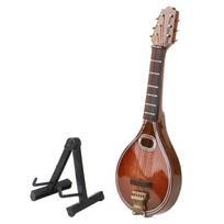 Mini mandolina Instrumentas Taupantis vietą Elegantiškas Rankų darbo 8 stygų Mandolinos modelis Dovanoms Namų dekoravimui balta