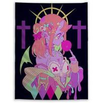 Trippy anime tapestry illustration 75x100 juoda