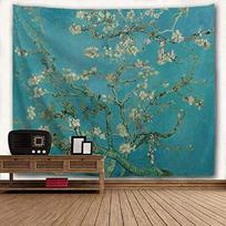 tapestry Van Gogh Wall Inch Almond 75x100 juoda