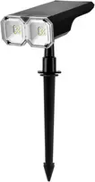 Lubinis šviestuvas Orno WALLIE LED saulės lempa 2 viename, 2 W, 150 lm, IP54, 3000/6500 K, 1200 mAh