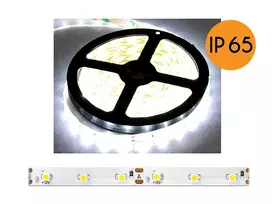 „Ecolight PS“ LED juostelė ECO* neperšlampama diodų girlianda, natūralios šviesos balta (4000K), 300 diodų, 5m, baltas substratas, SMD2835, IP65.