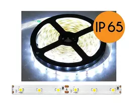 „Ecolight PS“ LED juostelė ECO* neperšlampama diodų girlianda, balta šalta šviesa, 300 diodų SMD2835, 5m, baltas pagrindas