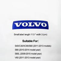 3D Automobilio Grotelių Ženkliukas Lipdukas Priekinės Grotelės Mėlynas Juodas Raidžių Emblema Lipdukai Apdaila Volvo XC60 XC90 S60 S80 V60 C70 S40 C30