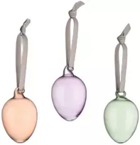 Iittala Stiklo kiaušiniai velykinė dekoracija 60 mm 3 vnt. spring