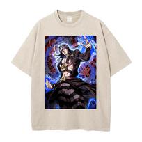 Hot Anime JoJos Bizarre Adventure Abbacchio Leone Clothing Men Women Tshirts Washed Cotton Tee Retro Tshirt Harajuku T Shirt S